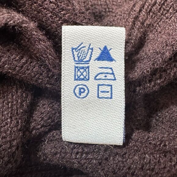 Mario Romano Cashmere Wool Cacoon Pullover Sweater OS Burgundy Dolman Oversized - Picture 8 of 8